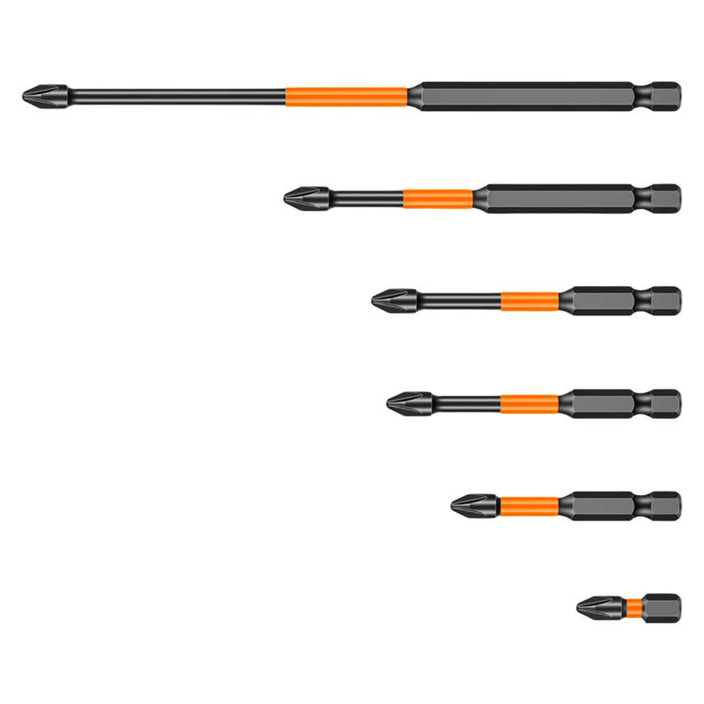6Pcs Screwdriver Bit Set Magnetic Crossing Driver Bit Set Impact 7696000997957