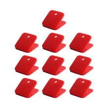 10 stuks acryl paperclip vierkante vorm paperclip bestand-Rood