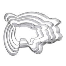 Set of 1 Bread Embossing Tool for Clear-5 piece pig shape se