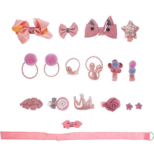 1Conjunto Presilhas Coloridas E Metal Para 1