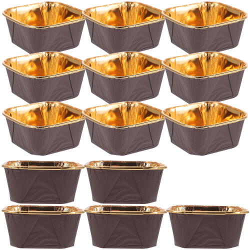 1Conjunto Pequenas Para Doces Muffins Cupcake Marrom