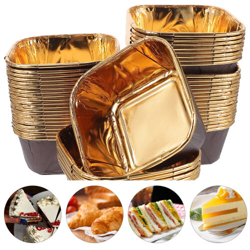 1Conjunto Pequenas Para Doces Muffins Cupcake Marrom 2