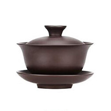 Gaiwan Clay Chinese Gaiwan Four Cups Made of Yixing Clay Zisha Gaiwan Gaiwan Tea Cup Purple Sand Gaiwan Single Set Tea Tea Set,D