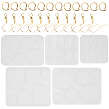 1Set Kit Stampo Silicone Per Creazione E Pendenti Multiformi
