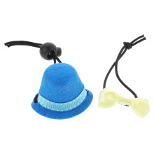 1Conjunto Enfeite Para Répteis Chapéu E Gravata