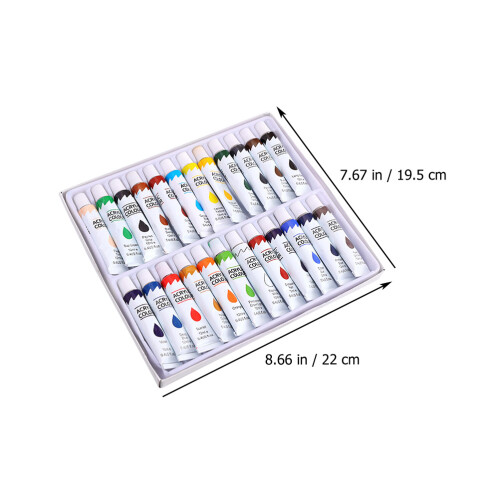 1Conjunto Tinta Acrílica ABS Para Tela Com Cores Variadas 1