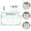 1Conjunto Quadro Acrílico Para Memo Reutilizável 8