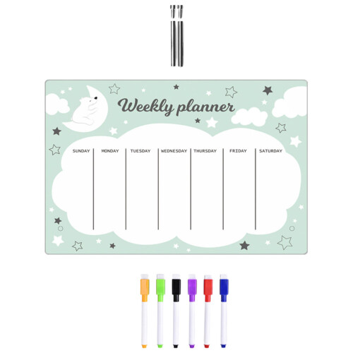 1Conjunto Quadro Acrílico Para Memo Reutilizável 2
