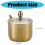 Modern Gold/Silver Sugar Bowls 304 Stainless-Silver single can 4
