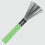 1Par Escova Para Bateria Aço Com De Bordo Verde 4