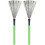 1Par Escova Para Bateria Aço Com De Bordo Verde 10