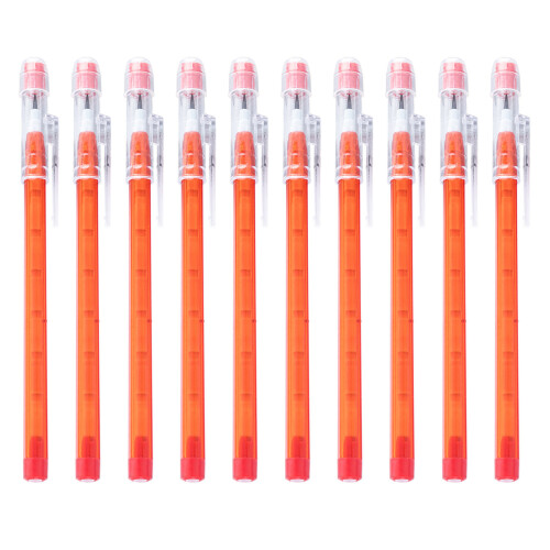 Stapelbare Push Fun-potloden met gum,-Rood