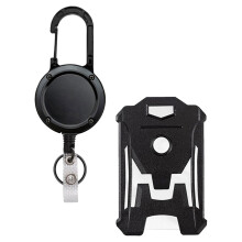 1Conjunto Crachá Vertical Preto Abs+pc Para Preservar Cartões