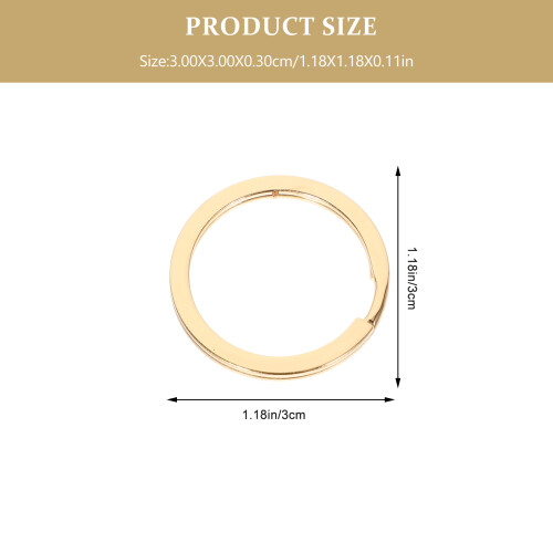 20St Ronde Split Sleutelhanger Ringen Voor DIY Keychains 2