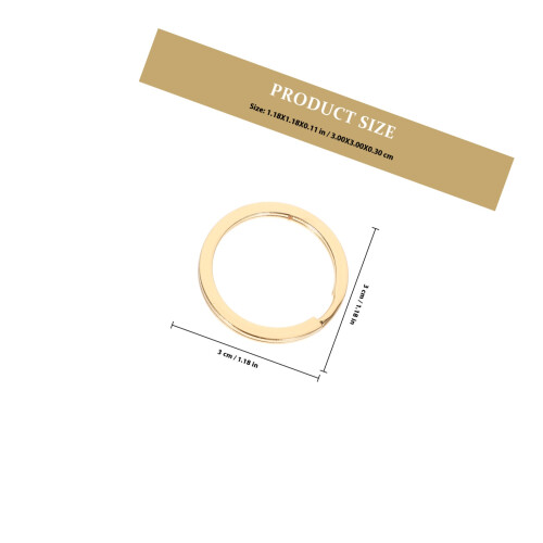 20St Ronde Split Sleutelhanger Ringen Voor DIY Keychains 1