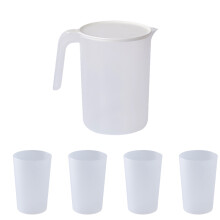 1Set Set Bianca E Teiera Con Tazze Per Bevande