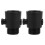 2Pcs Black ABS Shower Water Flow Control Valve for Bathroom 1