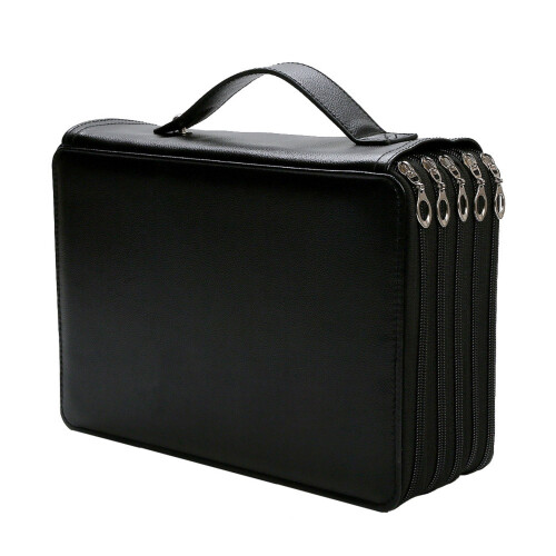 Multifunction Pencil Organizers Bag Pencil Case with-Black
