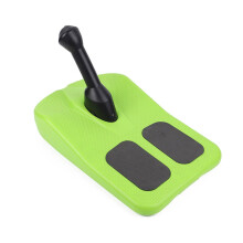 Kids Sledding Snowboard With Handle Green Sled Board For Kids And Adults Cold Resistant Sled