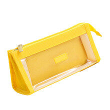 Trousse à crayons de grande capacité, pochettes à stylos,-Jaune