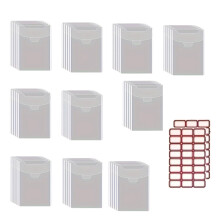 50 Pcs/Set Clear Stamp and Die Storage Bag-13x18cm vertical sty