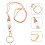 Lanyard De Silicone Com Chaveiro E Forte 3
