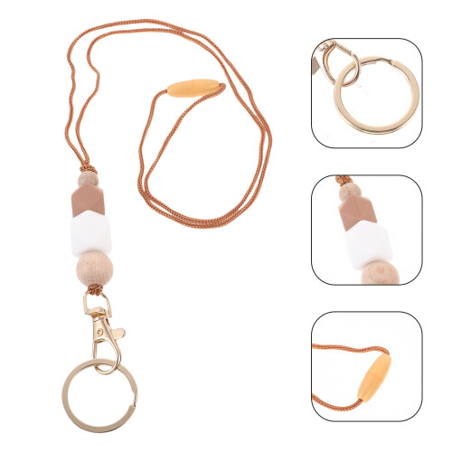 Lanyard De Silicone Com Chaveiro E Forte 2