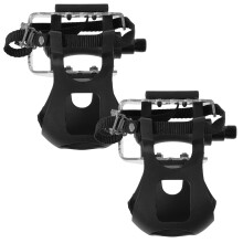 1Par Pedais Com Gaiolas Para Bike, Preto, Leve E De