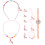 1Conjunto Kit Relógio Unicornio Rosa Brinquedos Para 1
