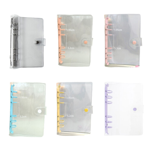 A 6 Clear Budget Binder Refillable Planner-OR transparent 6 1