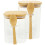 2Sets Kaffeebohnen-Glasbehälter Mit Holzdeckel Und Löffel, Luftdicht 8