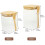 2Sets Kaffeebohnen-Glasbehälter Mit Holzdeckel Und Löffel, Luftdicht 2