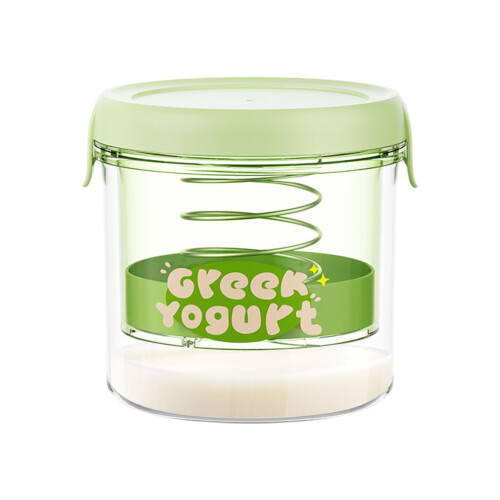 Yoghurt Strainer Container  Ultra Fine Mesh Separator for Fridge Storage Kitchen Green