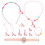 1Conjunto Kit Relógio Unicornio Rosa Brinquedos Para 7