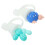 1Conjunto Tampa Para De Silicone Adorável 10