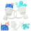 1Conjunto Tampa Para De Silicone Adorável 9