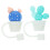 1Conjunto Tampa Para De Silicone Adorável 6