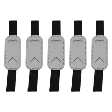 Trousse Ă crayons en cuir pour ordinateur portable, 5-gris