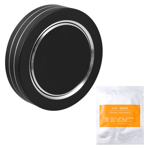 1Conjunto De Fragrância Para Auto Material Alumínio Preto