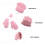 1Paar Rosa Strickhandschuhe Kinder Winddichte Fäustlinge Für Winter 10