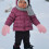 1Paar Rosa Strickhandschuhe Kinder Winddichte Fäustlinge Für Winter 8