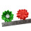 40Stk Robuste Stoffblumen Handgenäht Party Ornamente 8