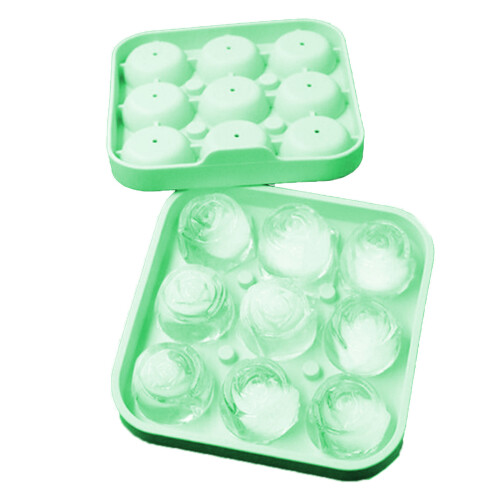 Ice Trays Rose Flower Shape Ice Maker Ice-Avocado Green