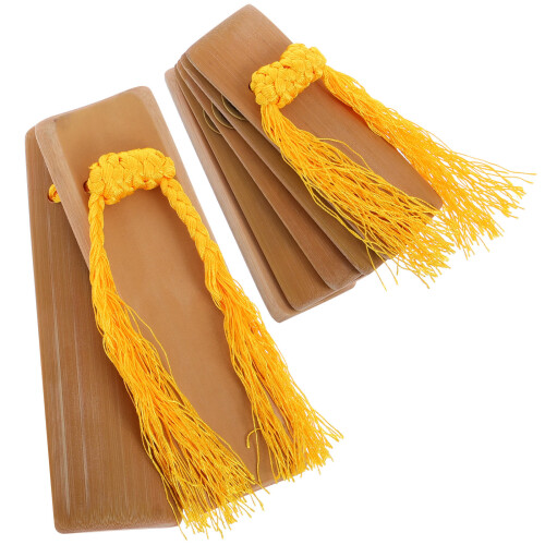 2St Bamboe Handinstrument Kuaiban Traditionele Percussie Voor Shows