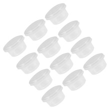 100Conjunto Gelatina Descartáveis De PP Transparente Com Tampa
