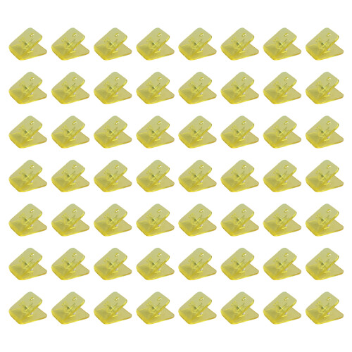 100 pièces trombone transparent forme carrée pinces à papier-8