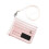 PVC Rosa Kartenhalter Mit Hängeband Und Glitzereffekt 8