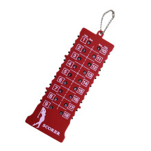 Golf score counter, stroke counter, keychain, 18 holes, golf score display, putt and shot counter for golf scoring