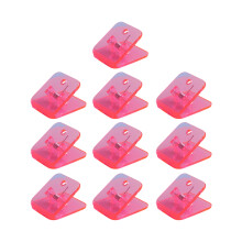10 Stuks Acryl Paperclip Vierkante Papierklem Document-Roze