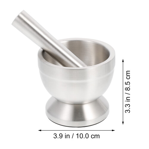 1Set Knoblauchpresse Mit , Küchenwerkzeug, Silber 1
